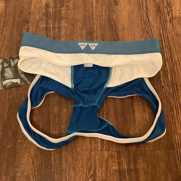 Katy Weber Men’s Brief Underwear Pima Cotton Blue Size XS New - Picture 6 of 10